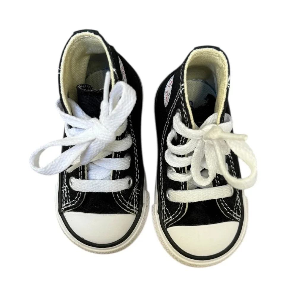 Converse Chuck Taylor All Star High Top Black‎ White Infant Size 3